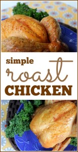 Simple Roast Chicken recipe: This will become your go-to chicken recipe! All you need is a whole chicken, salt, pepper & an oven!