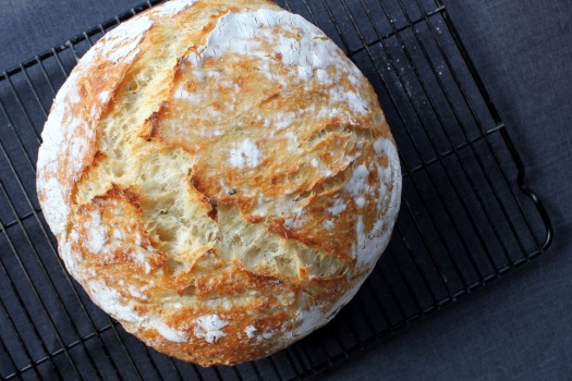 Simple no-knead bread recipe