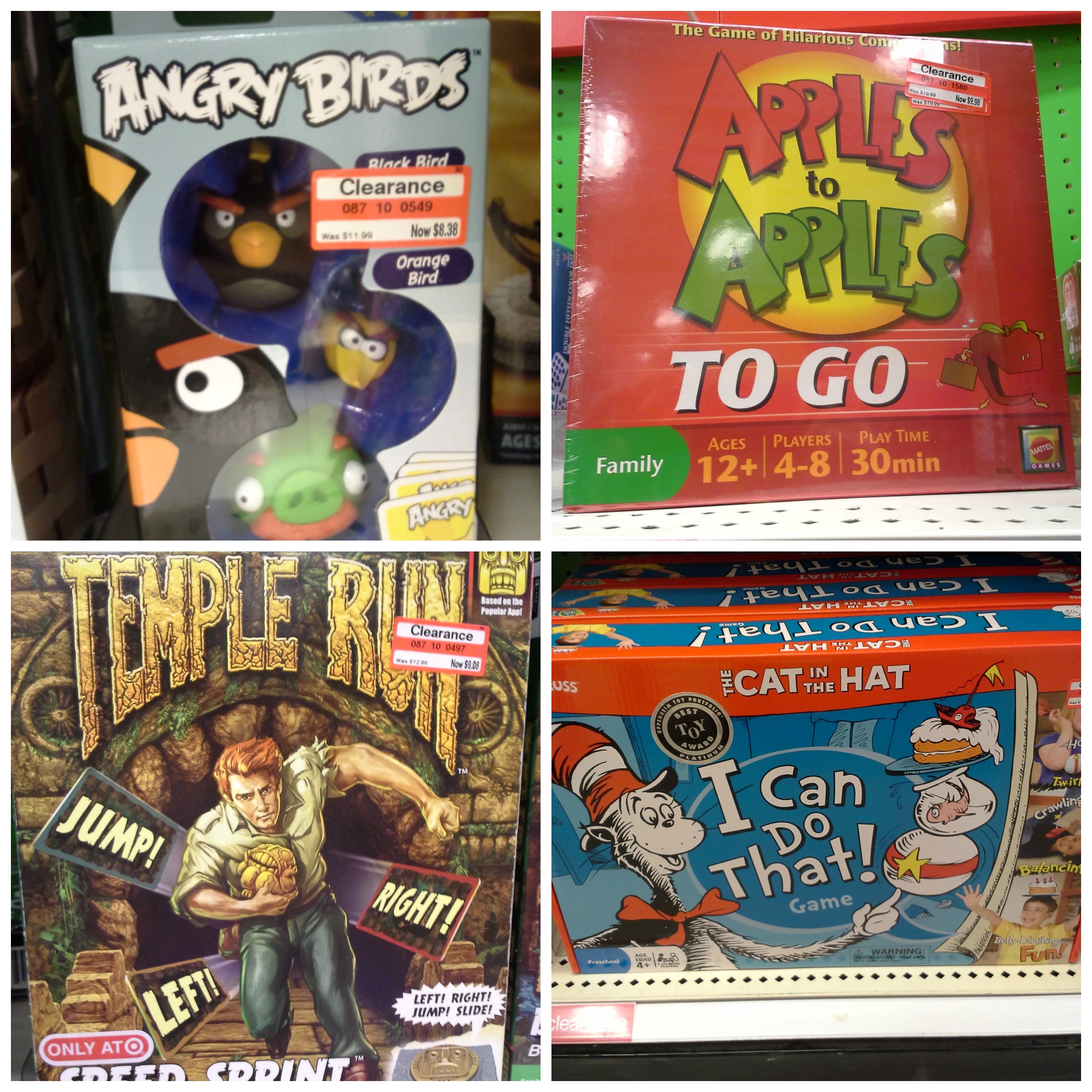 Target Clearance Board Games