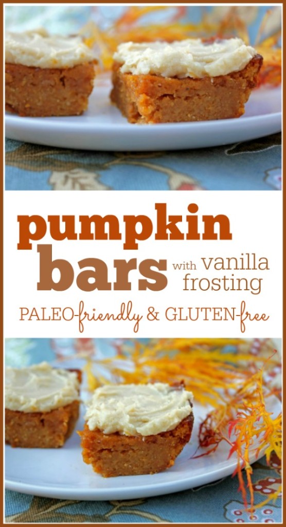 Pumpkin Bars with Vanilla Frosting