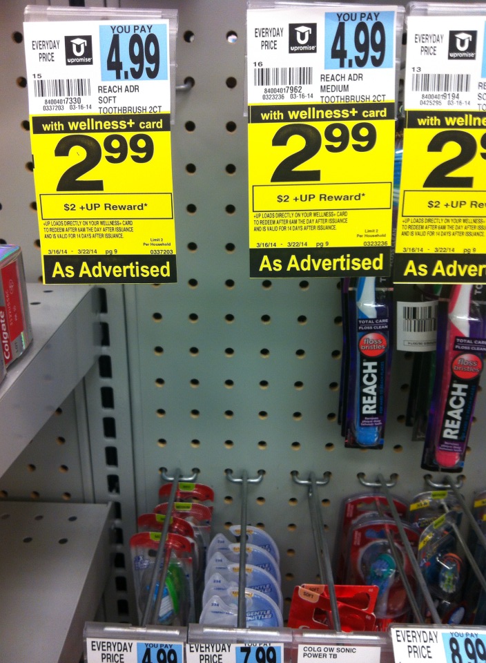 Rite Aid TheraTears as low as .59, Reach toothbrush moneymaker and