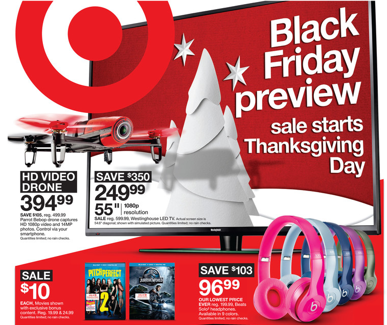 Target Black Friday Ad 2015 -- We have the full ad scan of the 2015 Target Black Friday ad!