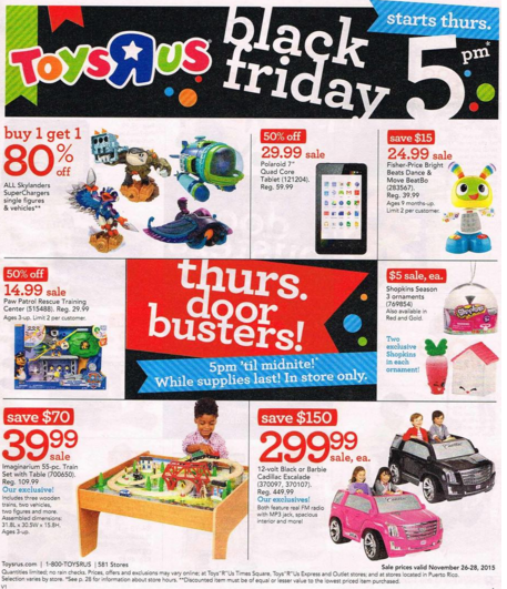 Toys R Us Black Friday Ad 2015 Train Set Table Skylanders Superchargers 7 Tablet Deals Frugal Living Nw