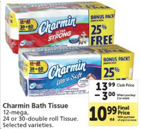 Safeway Charmin Toilet Paper As Low As 26 Per Double Roll Frugal Living Nw