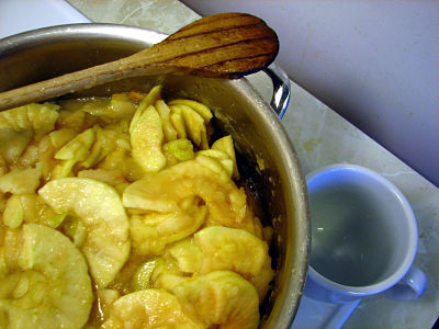 cooking apples for freezer applesauce