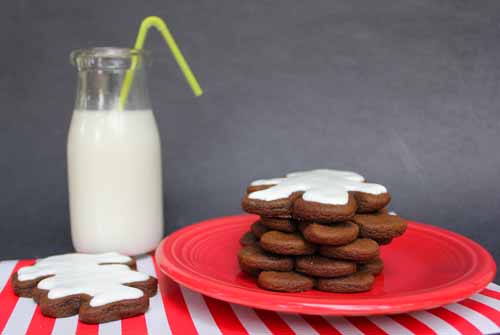 Gingerbread Cookies and milk