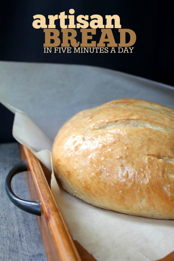 How to make the perfect Artisan Bread in less than 5 minutes a day! This recipe uses yeast, and is so easy to make!