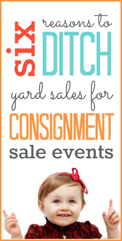 Consignment sale tips -- 6 reasons to shop at consignment sale events rather than trolling yard sales