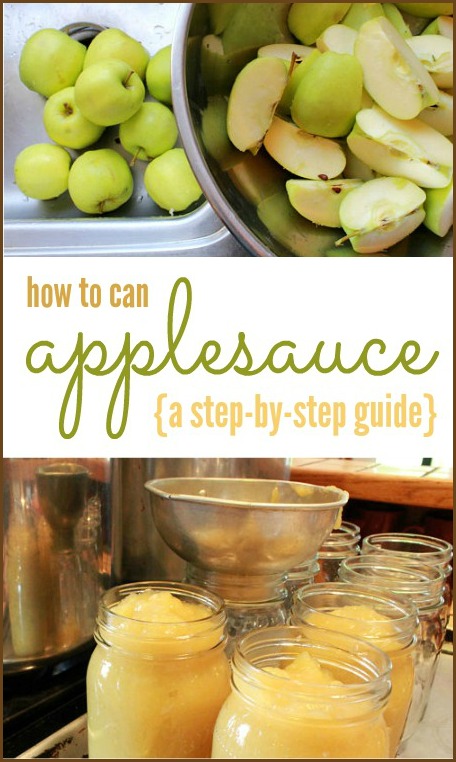 How to Can Applesauce -- A step-by-step buide