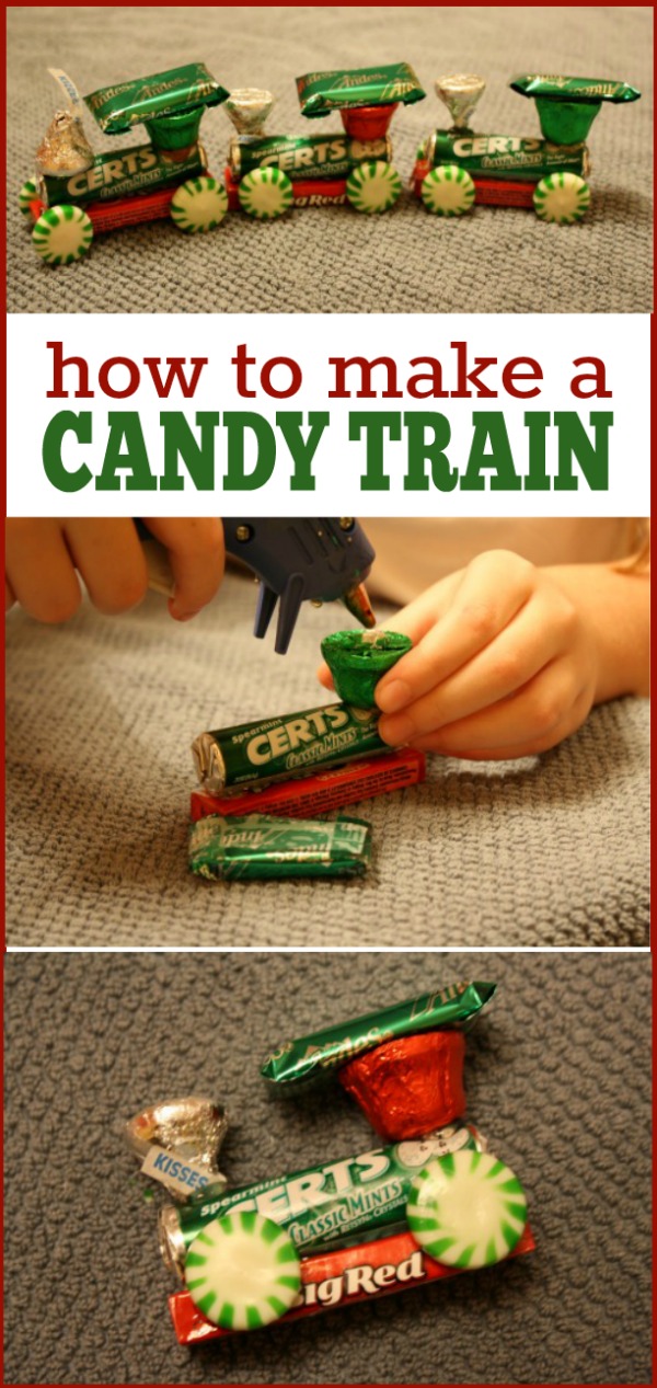 How to make a Candy Train -- I found all the supplies at the Dollar Tree and was able to make 8 trains for about $10! Great craft for the kids!