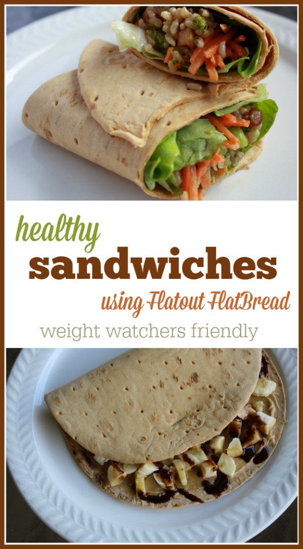 Healthy Sandwiches using Flatout FlatBread: Two low-calorie recipes that are filling and delicious!