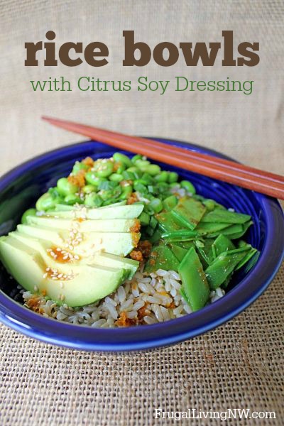 Rice Bowls with Citrus Soy Dressing