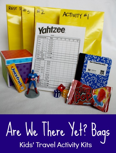 Are we there yet? Bag. Kids travel activity kits