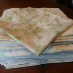 Homemade reusable cloth toilet paper