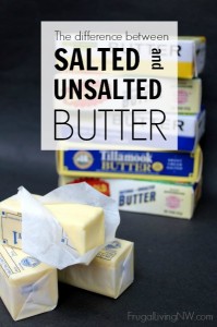 The difference between salted & unsalted butter