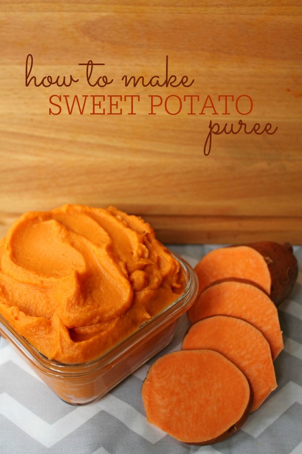 How to make homemade sweet potato puree -- All it takes is three sweet potatoes!
