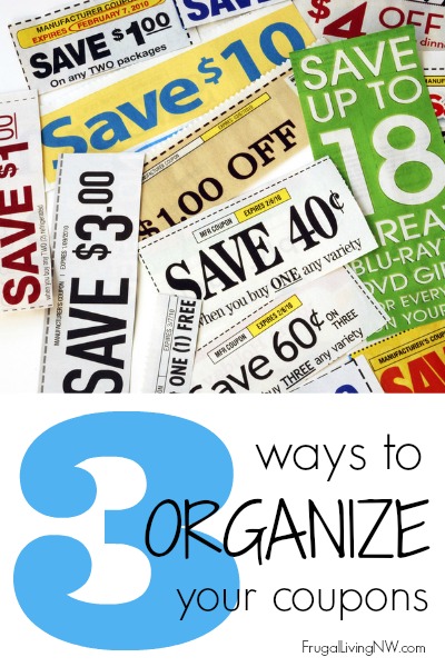 3 ways to organize your coupons