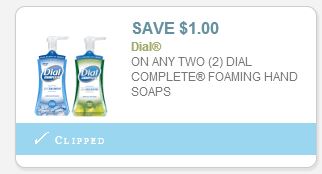 Dial soap coupon
