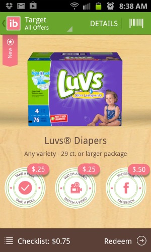 LUVS diaper coupon