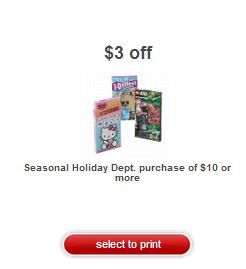 Target holiday coupon
