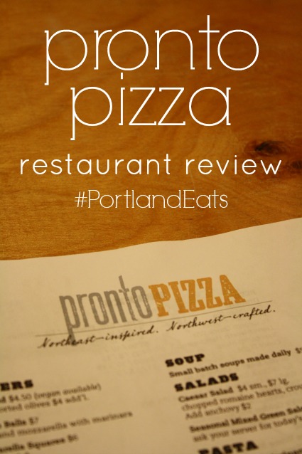 Pronto Pizza Restaurant Review (Portland)