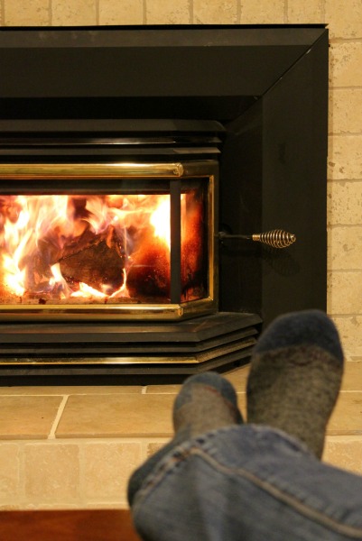 Wood stove heat