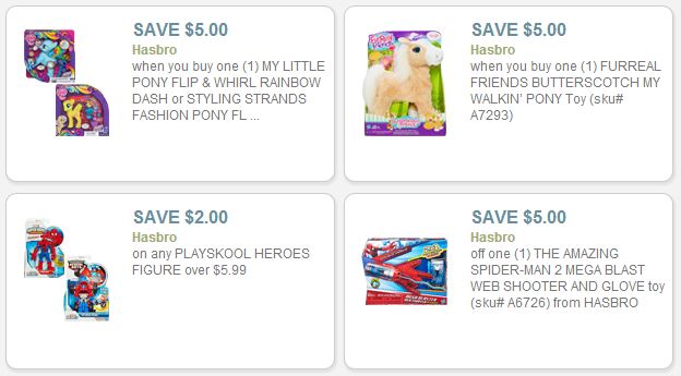 Hasbro toy coupons