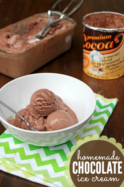 Homemade Chocolate Ice Cream: Try it once and you will never go back to store bought. Promise!
