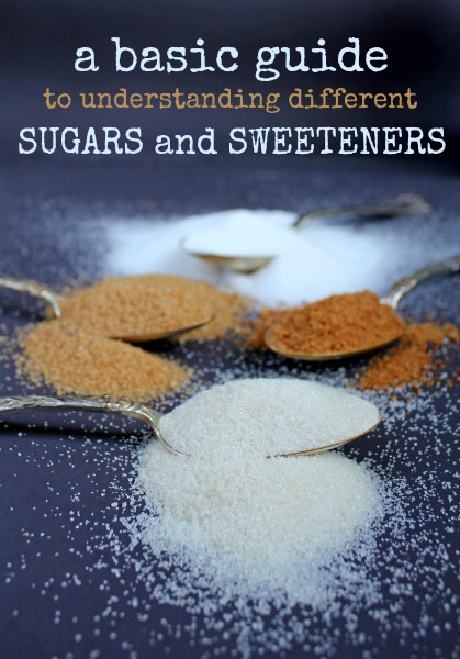 A basic guide to understanding different sugars and sweeteners