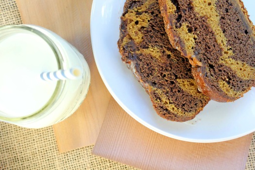 Dark Chocolate Pumpkin Swirl Bread (recipe)