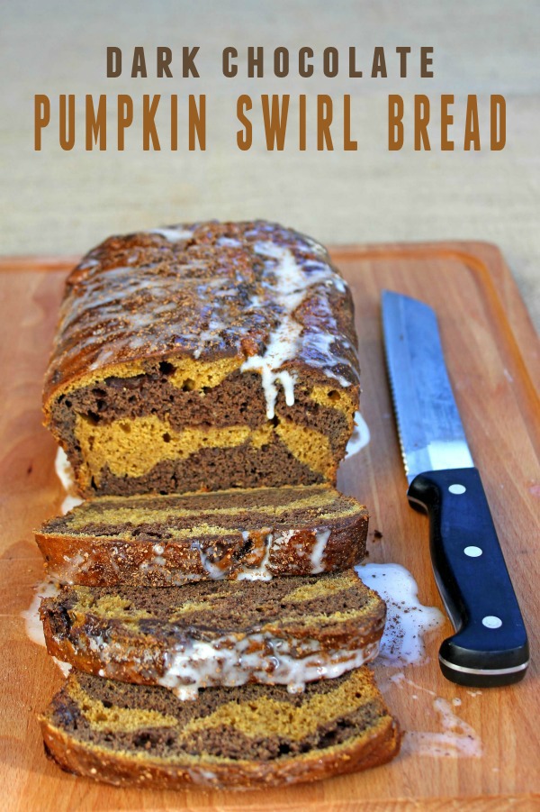 Dark Chocolate Pumpkin Swirl Bread -- Such a fun (and delicious) way to enjoy our beloved pumpkin!
