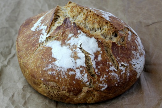 Whole Wheat No-Knead Bread Variation
