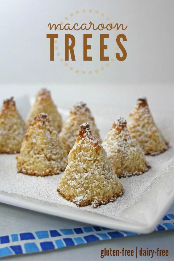 Macaroon Trees recipe -- An easy gluten-free, dairy-free dessert that comes together quickly with only 5 ingredients!