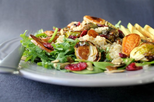 Winter Salad with Roasted Vegetables (recipe)