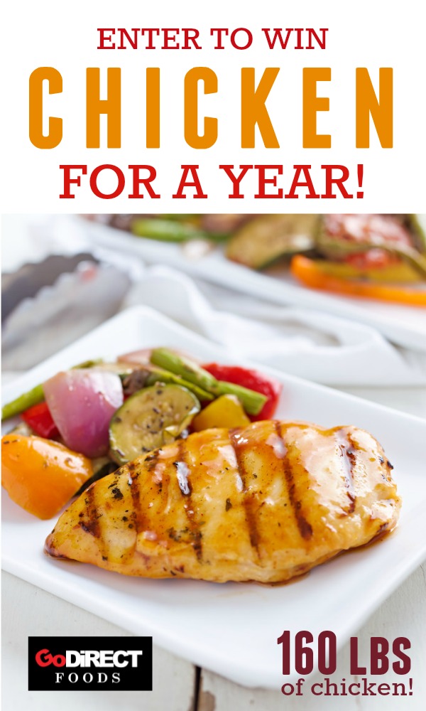 Enter to win chicken breast for a year! The winner gets 160 pounds of boneless, skinless chicken breast!