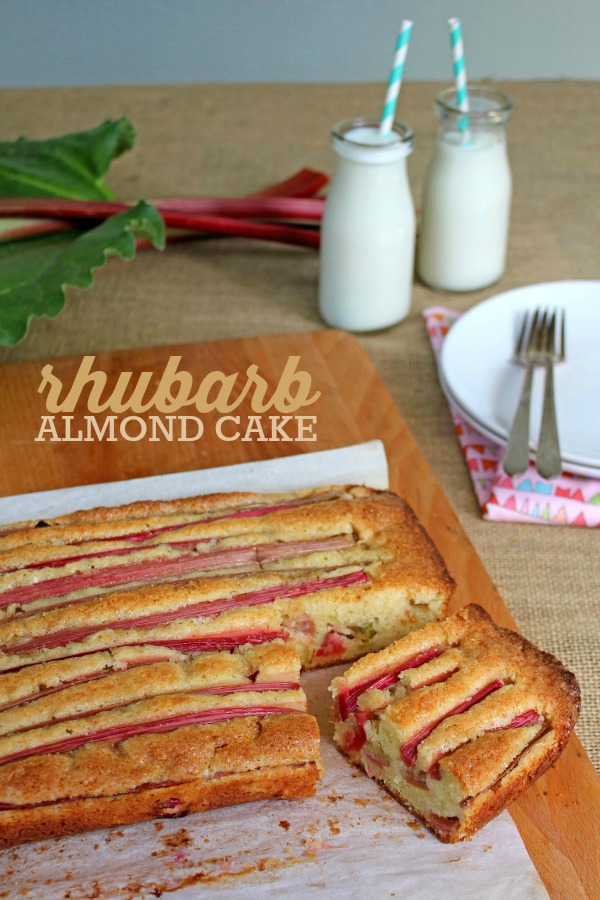 Rhubarb Almond Cake