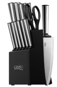 ginsu-serrated-stainless-steel-ever-sharp-14-piece-black-cutlery-set