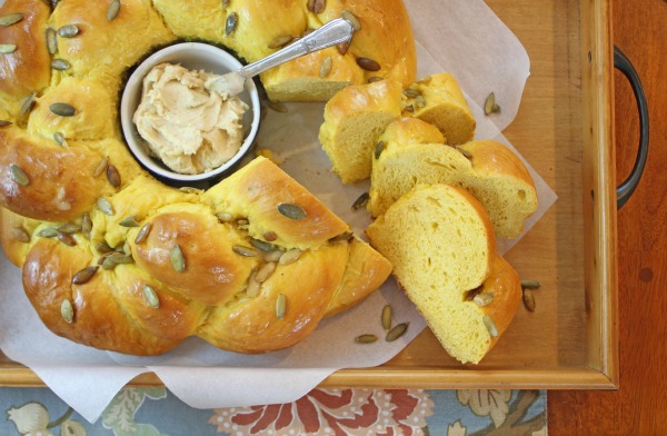 Butternut Squash Bread Braid with Whippped Honey Butter recipes