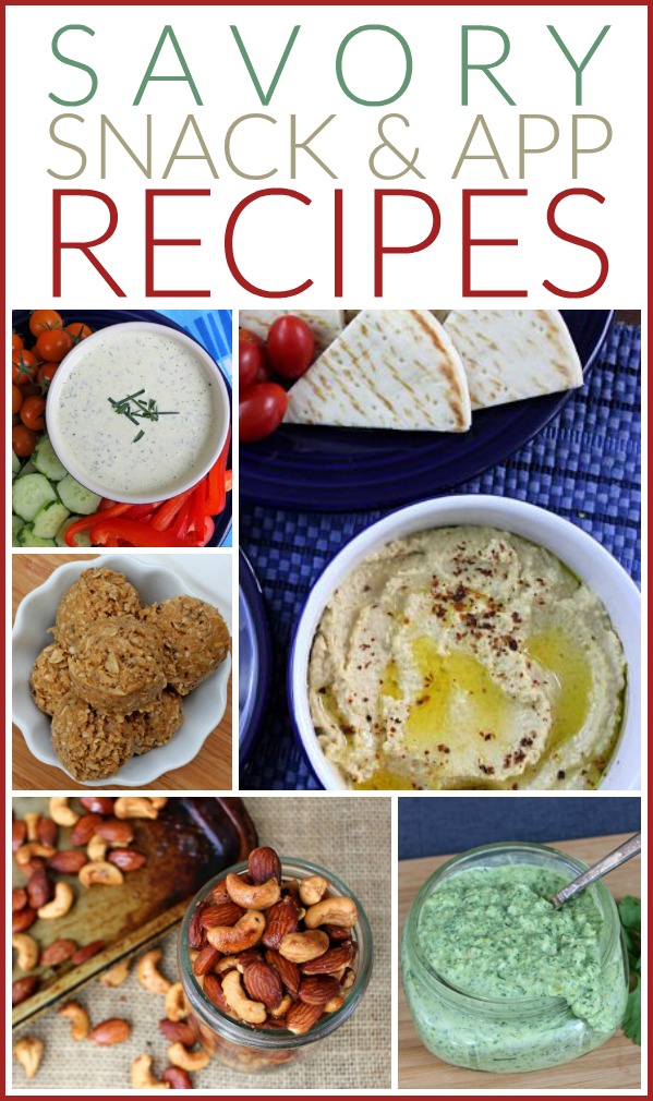 Here are over 45 savory snack and appetizer recipes -- Perfect for your next party!