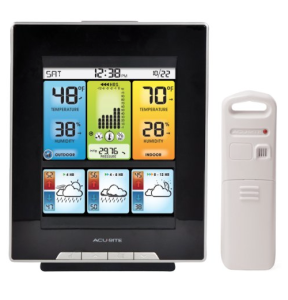 AcuRite Digital Weather Center with Morning Noon and Night Precision Forecast Thermometer
