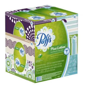 Puffs Plus Lotion Facial Tissues, 6 Family Boxes