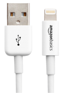 AmazonBasics Apple Certified Lightning to USB Cable - 6 Feet