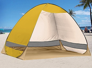 Outdoor Automatic Pop up Instant Portable Cabana Beach Tent
