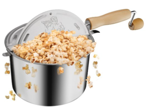 Great Northern Popcorn Original Stainless Steel Stove Top 6-1:2-Quart Popcorn Popper