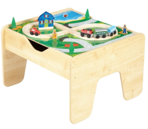 KidKraft Lego Compatible 2 in 1 Activity Table with Train Set