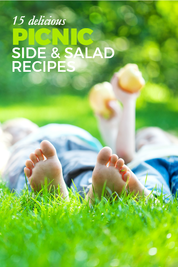15 Delicious Picnic Side and Salad Recipes -- Heading outside to eat? Use this list of side and salad recipes to make your next picnic, BBQ, potluck, or dinner more awesome!