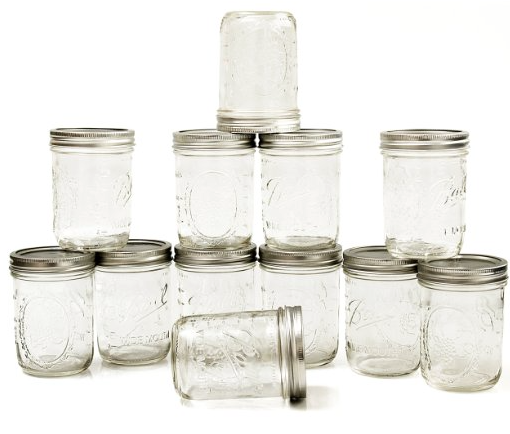 Ball Mason Jars Wide-Mouth Can or Freeze, 16 oz 12 pk