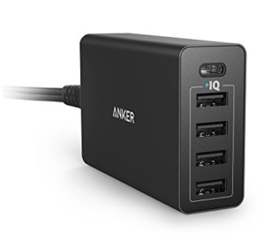 Anker 40W 5-Port USB:USB-C Wall Charger PowerPort