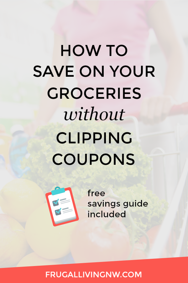 Learn 5 ways to save on your groceries without coupons! These simple strategies will help to decrease your grocery budget without much extra time or energy!