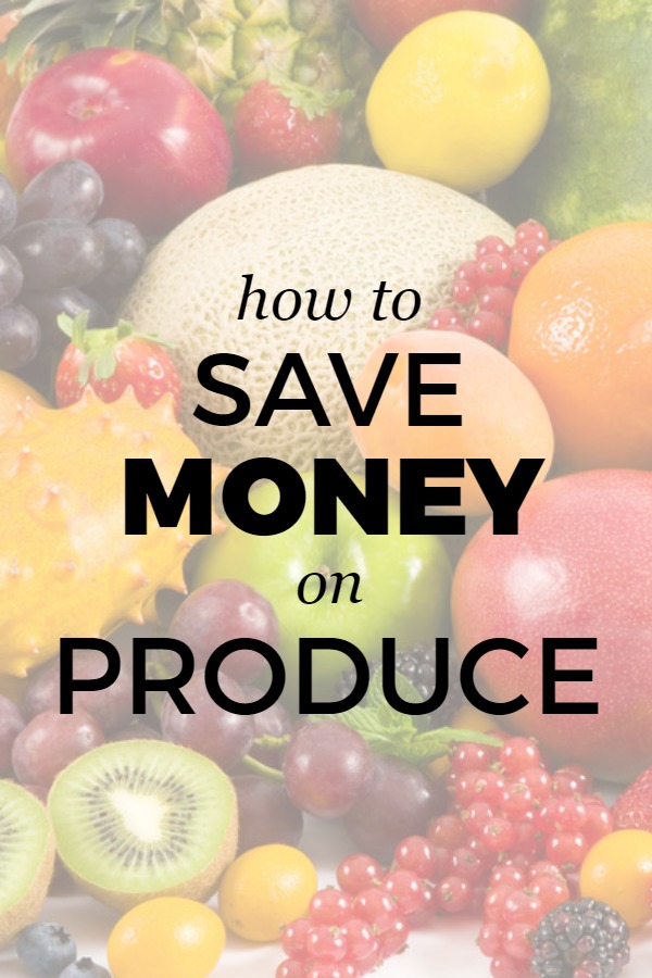 How to save money on produce!